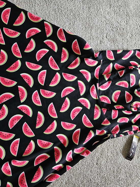 Ksl Dresses & Skirts - Women's Watermelon Print Black Summer Dress